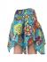Fair Trade Colourful Short Cotton Belinda Elasticated Jungli Skirt - Sky Blue