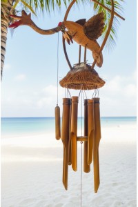 Dragon Wind chime/Windchime for indoor and outdoor use, Handmade from Sustainable Bamboo Fair Trade