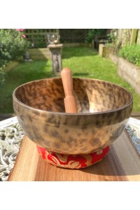 Extra Large Handbeaten Vintage Tibetan Singing Bowl - Handcrafted in Kathmandu
