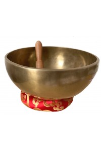 Extra Large Handbeaten Tibetan Singing Bowl - Lunar Harmony Singing Bowl - Handcrafted in Kathmandu