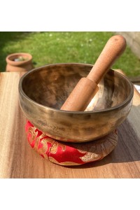 Medium Handbeaten Vintage Tibetan Singing Bowl - Handcrafted in Kathmandu