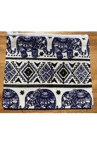 Cute Baby Elephant Design Childrens Coin Purse - Fair Trade - Royal Blue - Made in Laos