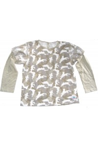 Kids White Grey Green Camouflage Long Sleeve T Shirt Ages 5 - 10 - Fair Trade Kids White Grey Green Camouflage Long Sleeve T Shirt Ages 5 - 10 - Fair Trade