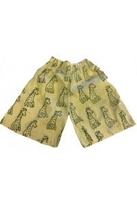 Kids Sandy Classic Giraffe Design Shorts Ages 1 - 5 - Fair Trade Kids Sandy Classic Giraffe Design Shorts Ages 1 - 5 - Fair Trade