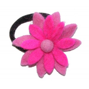 Hand made Felt Chrysanthemum Flower Hair Accessory - Fair Trade