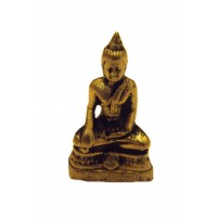 Fair Trade Hand Cast Brass Buddha Figurine from Kathmandu, Nepal