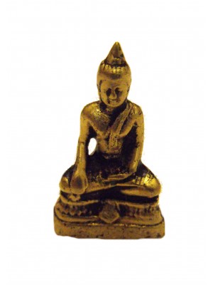 Fair Trade Hand Cast Brass Buddha Figurine from Kathmandu, Nepal