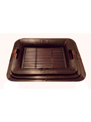 Fair Trade Nest of 3 Bamboo Trays