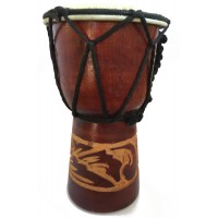 Authentic African Style 15 cm high Hand Carved Djembe Drum - Fair Trade