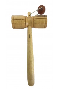 Two Tone Tick Tock Wooden Rattle / Block Shaker/Guiro / Agogo - Great Sound