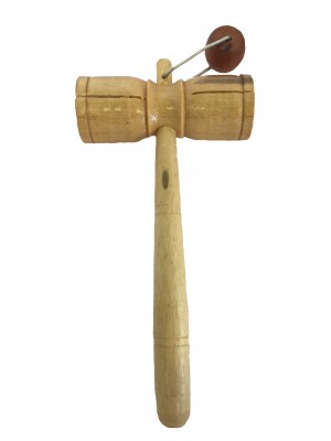 Two Tone Tick Tock Wooden Rattle / Block Shaker/Guiro / Agogo - Great Sound