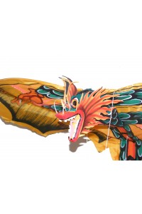 Large Traditional Handmade Yellow Balinese Dragon Kite