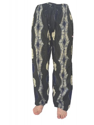Fair Trade Ethnic African Print Elasticated Cotton ' Baggies ' Trousers