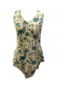 100% Cotton Emma Beautiful Flower Print Sleeveless Hankerchief Top - Fair Trade