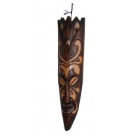Fair Trade Handcarved 50 cm long Indigenous Borneo Tribal 'Spike' Mask 