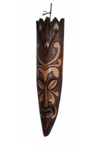 Fair Trade Handcarved 50 cm long Indigenous Borneo Tribal 'Spike' Mask 