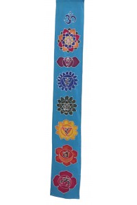 Batik Seven Chakra Hanging - Hand made in Bali - 5 colours /  2 sizes - Fair Trade 