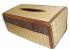 Natural Reed Tissue Box Cover with Elephant Design - Fair Trade