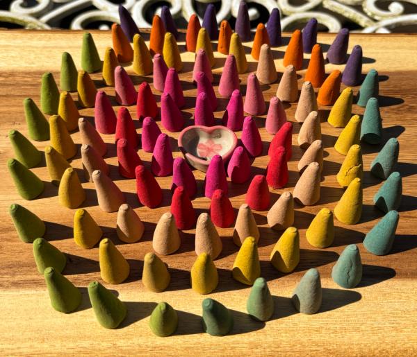 100 piece Thai Incense Cone Mega Set with Burner - Fair Trade -Handmade - Best Quality