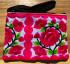 Hmong Thai Hill Tribe Flower Embroidered Tribal Purse - Pink / White Flower Fair Trade