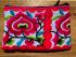 Hmong Thai Hill Tribe Flower Embroidered Tribal Purse - Pink / White Flower Fair Trade