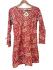 Paisley Print Kaftan Top Soft Indian Cotton Block Print Ruby Red Sizes 8 - 16