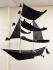 Large Black Pirate Boat Kite - Fair Trade