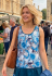Floaty Cotton Sundress / Short Shift Dress - Bold Blue / White Flower Print