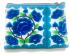 Hmong Thai Hill Tribe Flower Embroidered Tribal Purse - Blue / White Flower Fair Trade