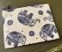 Baby Elephant Purse Unbleached Cotton Navy Traditional Design Fair Trade