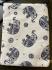 Padded Crossbody Passport / Phone Bag - Traditional Baby Elephant Print from Thailand